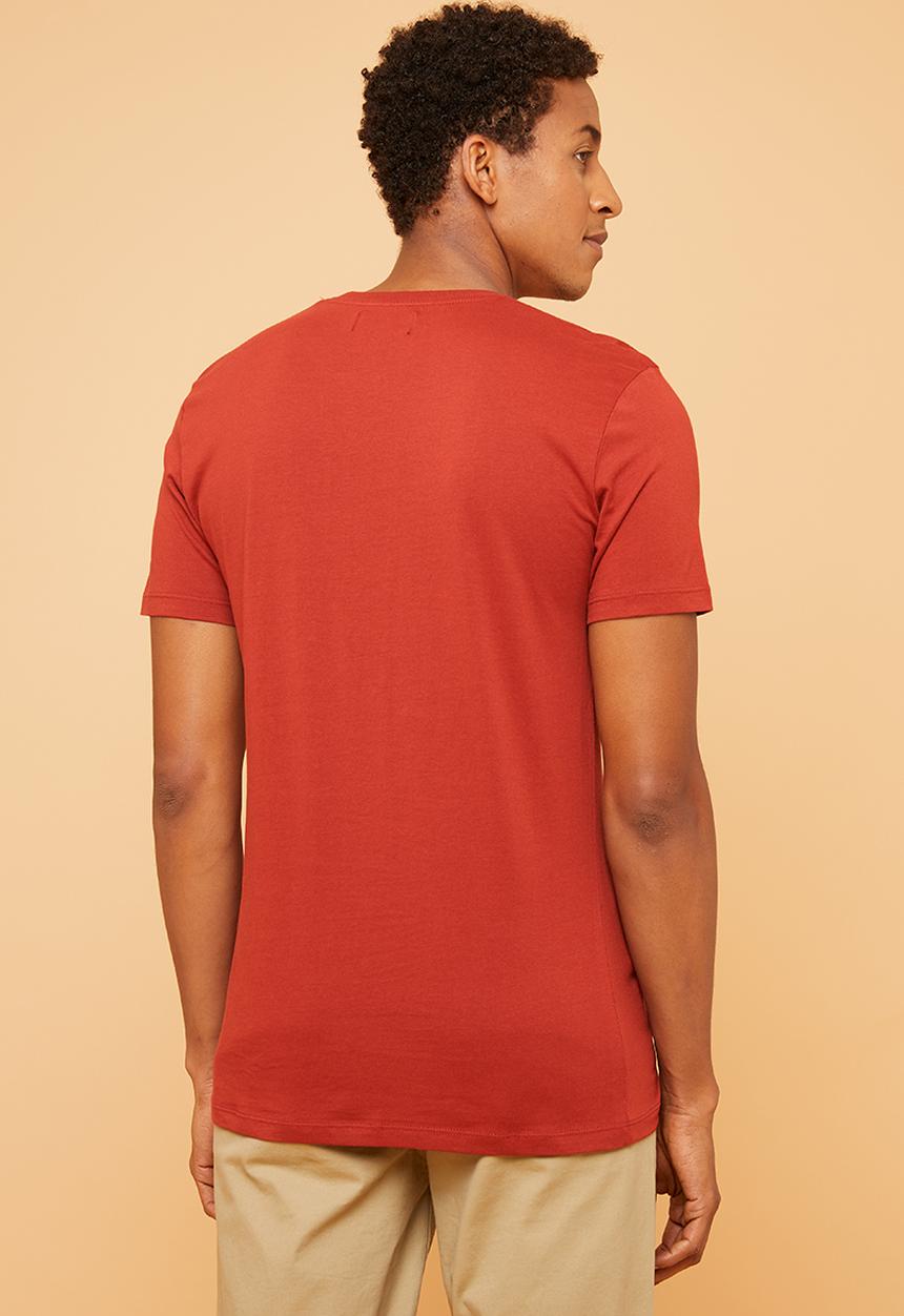 Superbalist - Plain crew neck short sleeve tee - rust