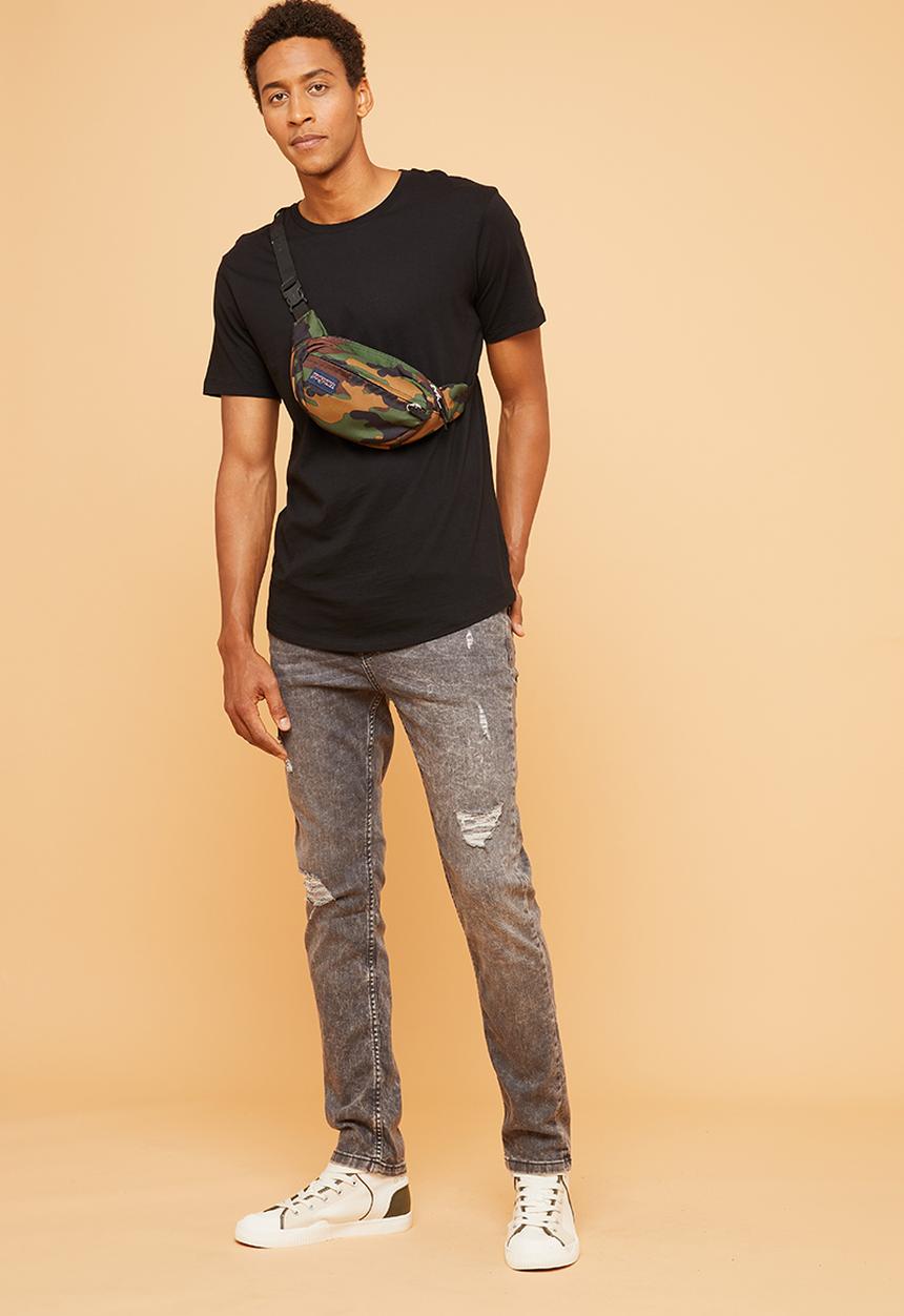 Superbalist - Slim fit abrasions jeans - grey