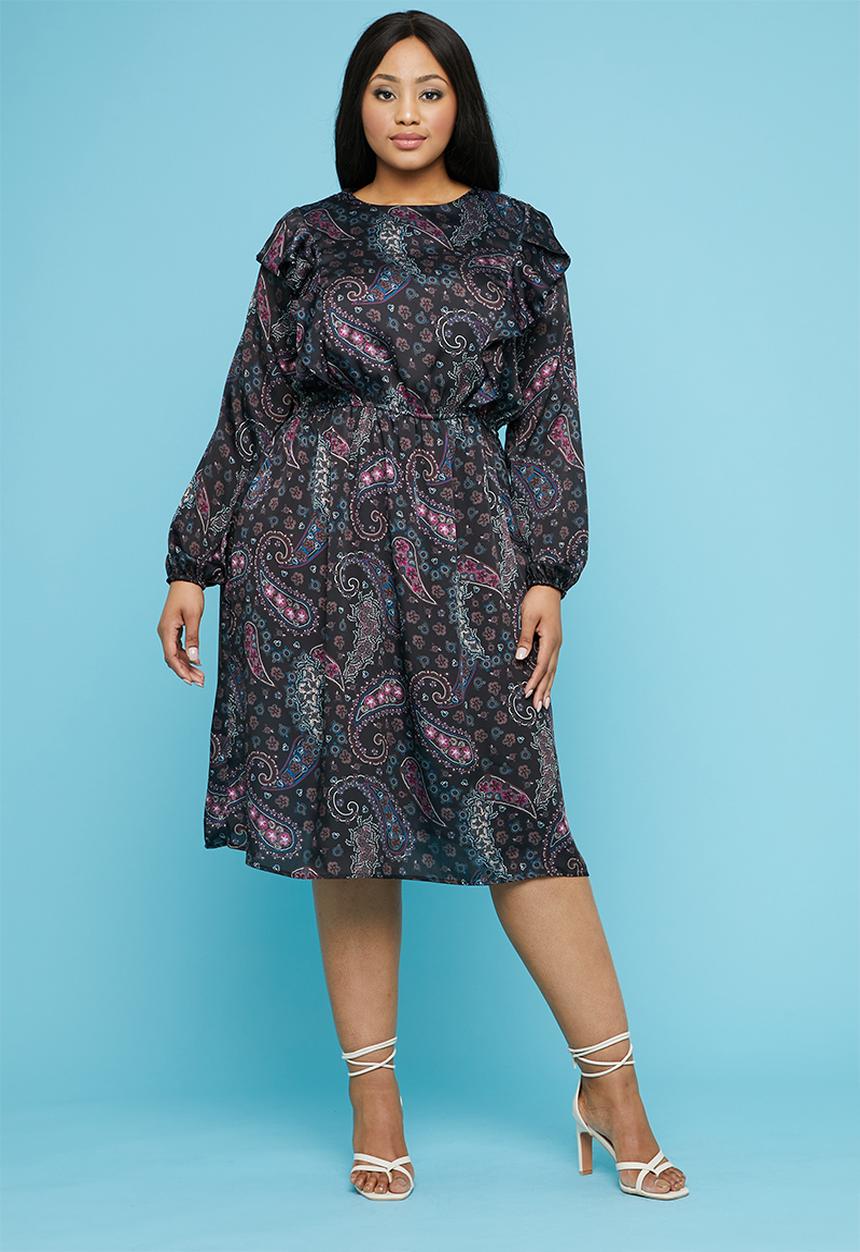 Superbalist - Frill peasant style dress - multi 