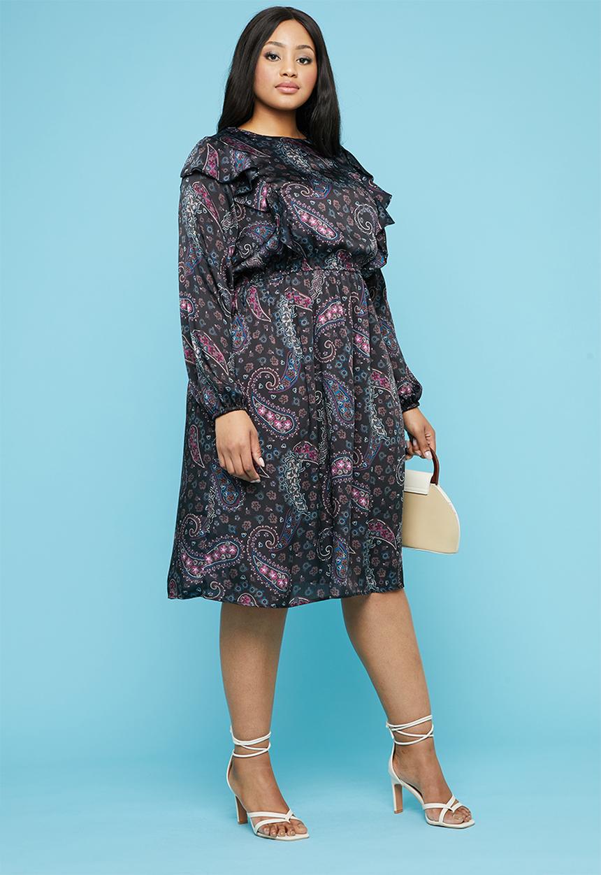 Superbalist - Frill peasant style dress - multi 