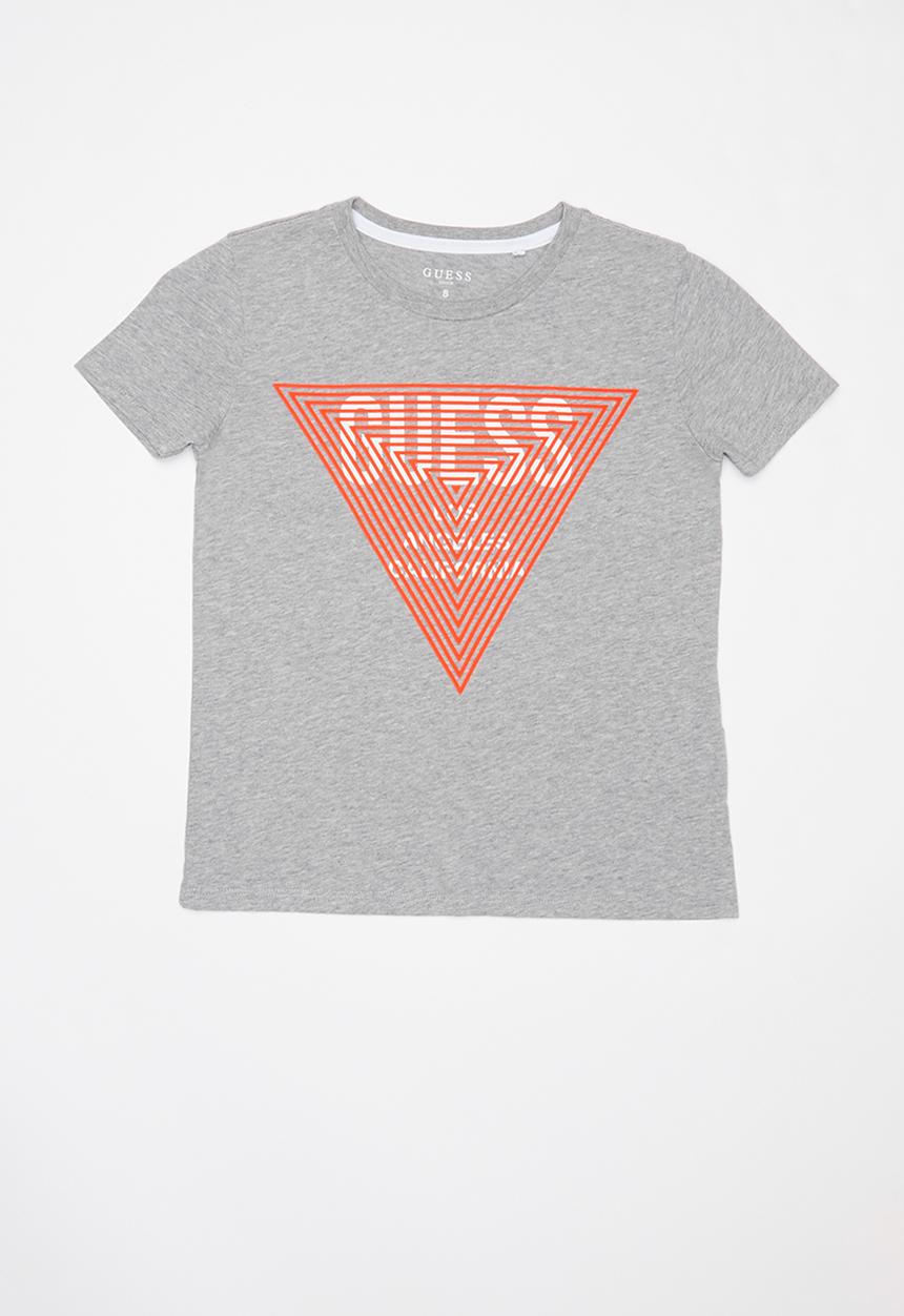 GUESS - Short sleeve guess tri raised tee - grey