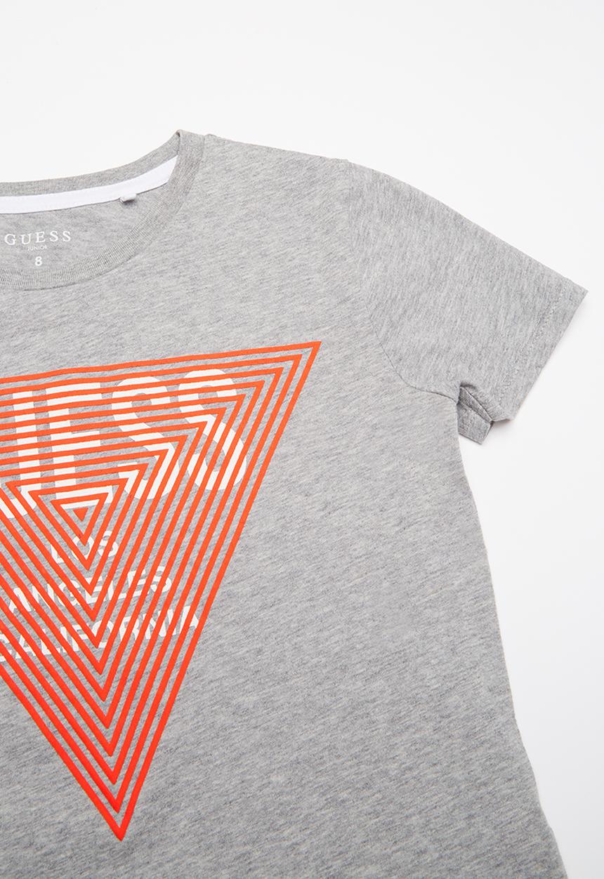 GUESS - Short sleeve guess tri raised tee - grey