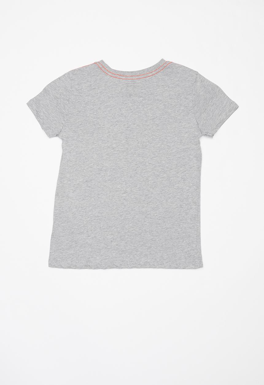 GUESS - Guess teens short sleeve two tone print tee - grey