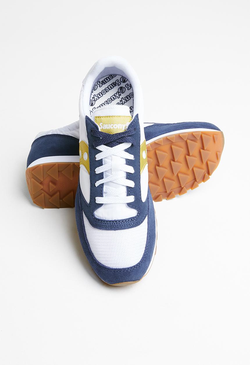 Saucony Originals - Jazz vintage - white/navy/gold