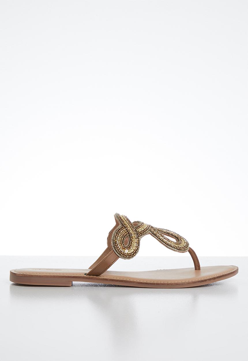 ALDO - Rithrania leather sandal - cognac