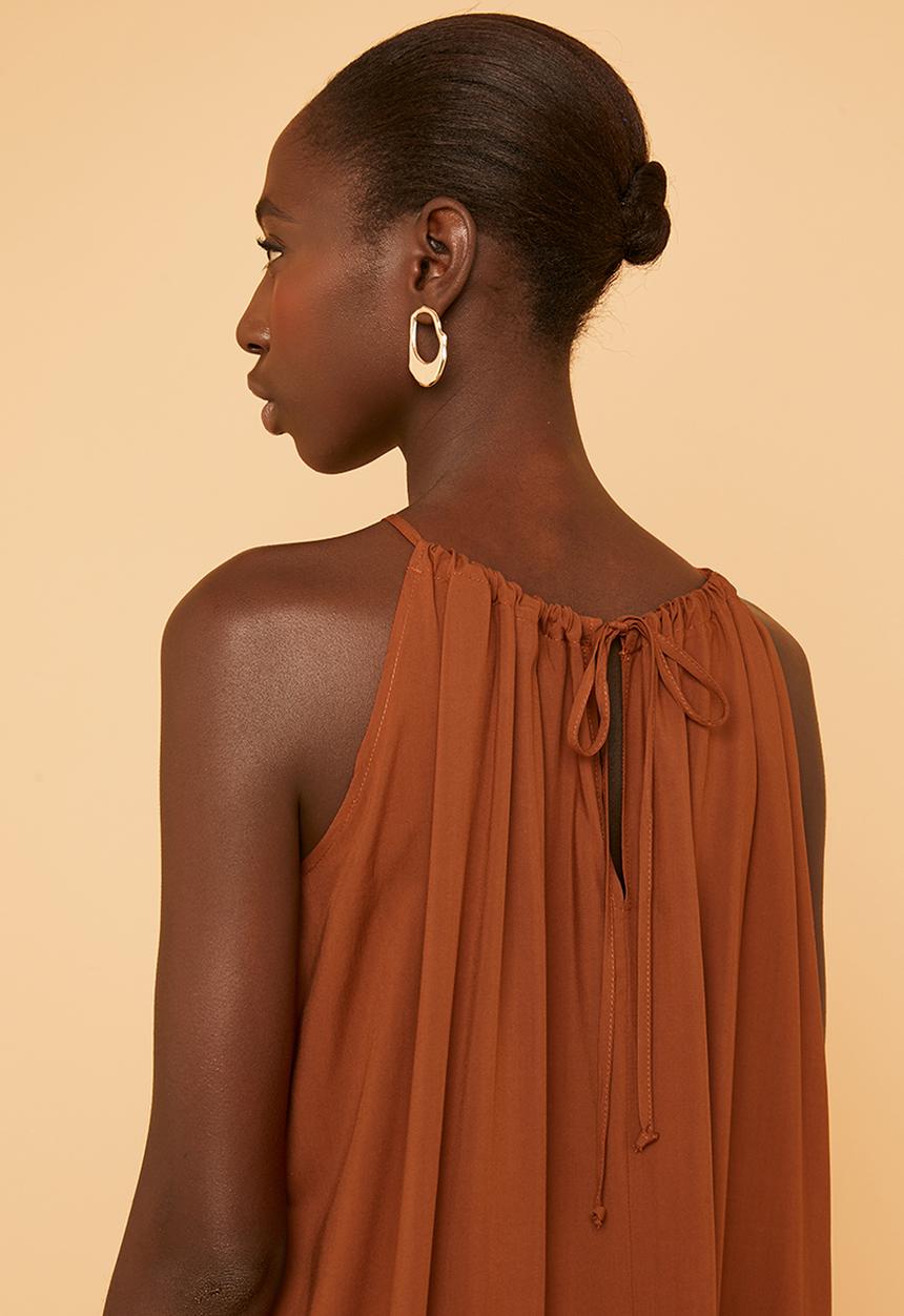 Superbalist - Halter dress - rust 
