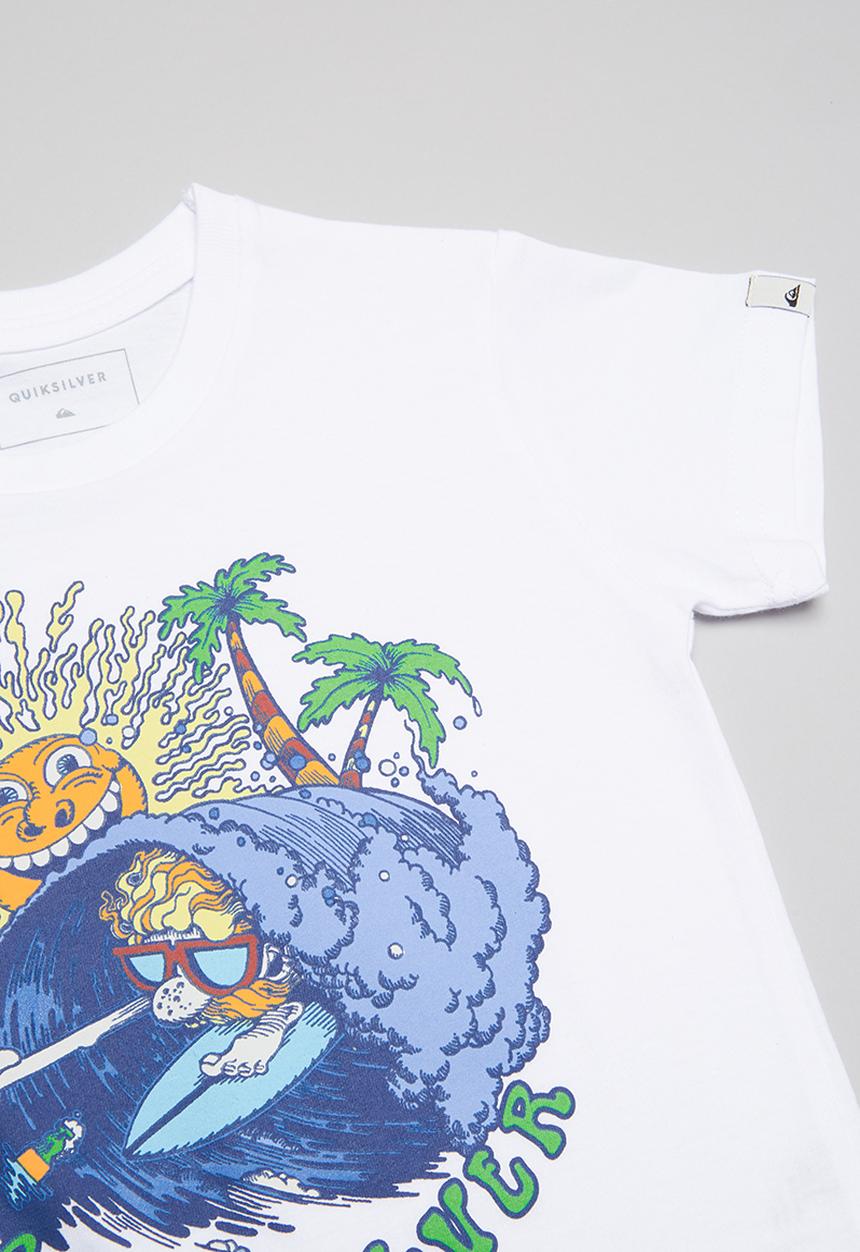 Quiksilver - Boom its done short sleeve boys tee - white