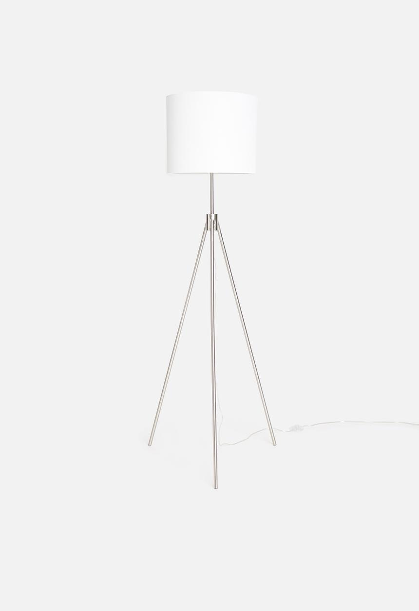 Sixth Floor - Mantis tri floor lamp - white