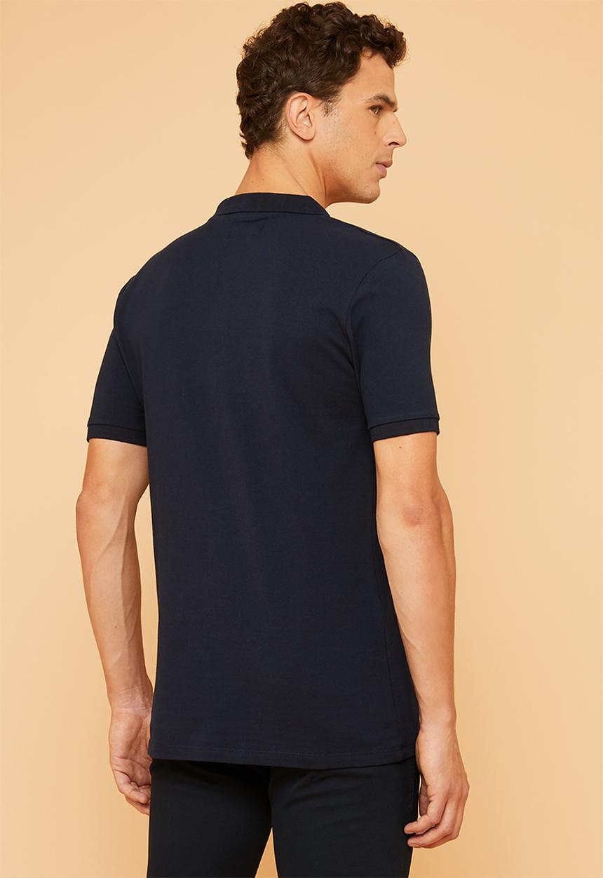 Superbalist - Pique slim fit 2 pack golfers - navy & burgundy