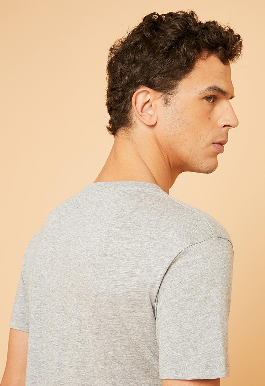 Superbalist - Plain V-neck short sleeve tee - grey