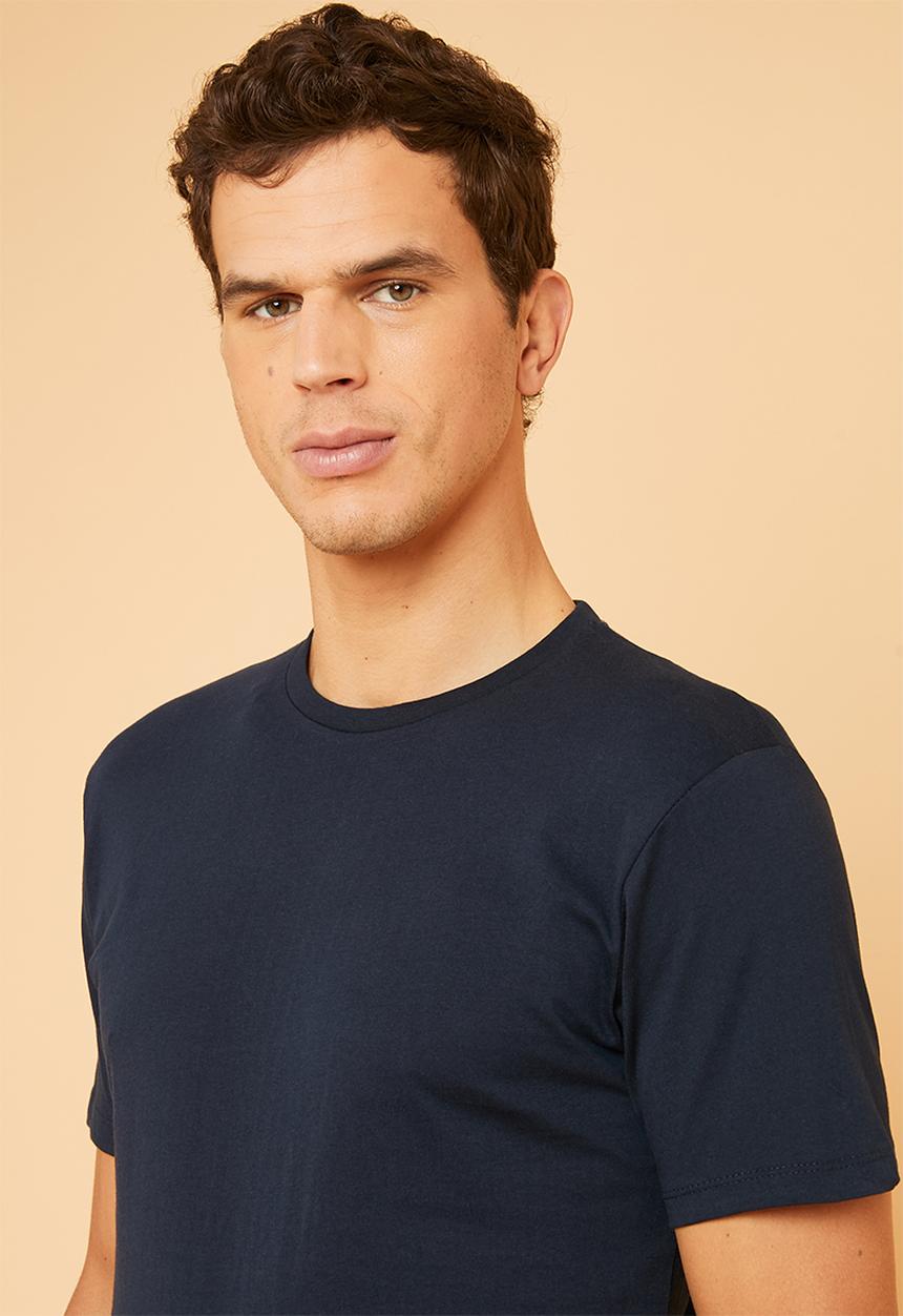 Superbalist - Plain crew neck short sleeve 2 pack tees - navy & burgundy