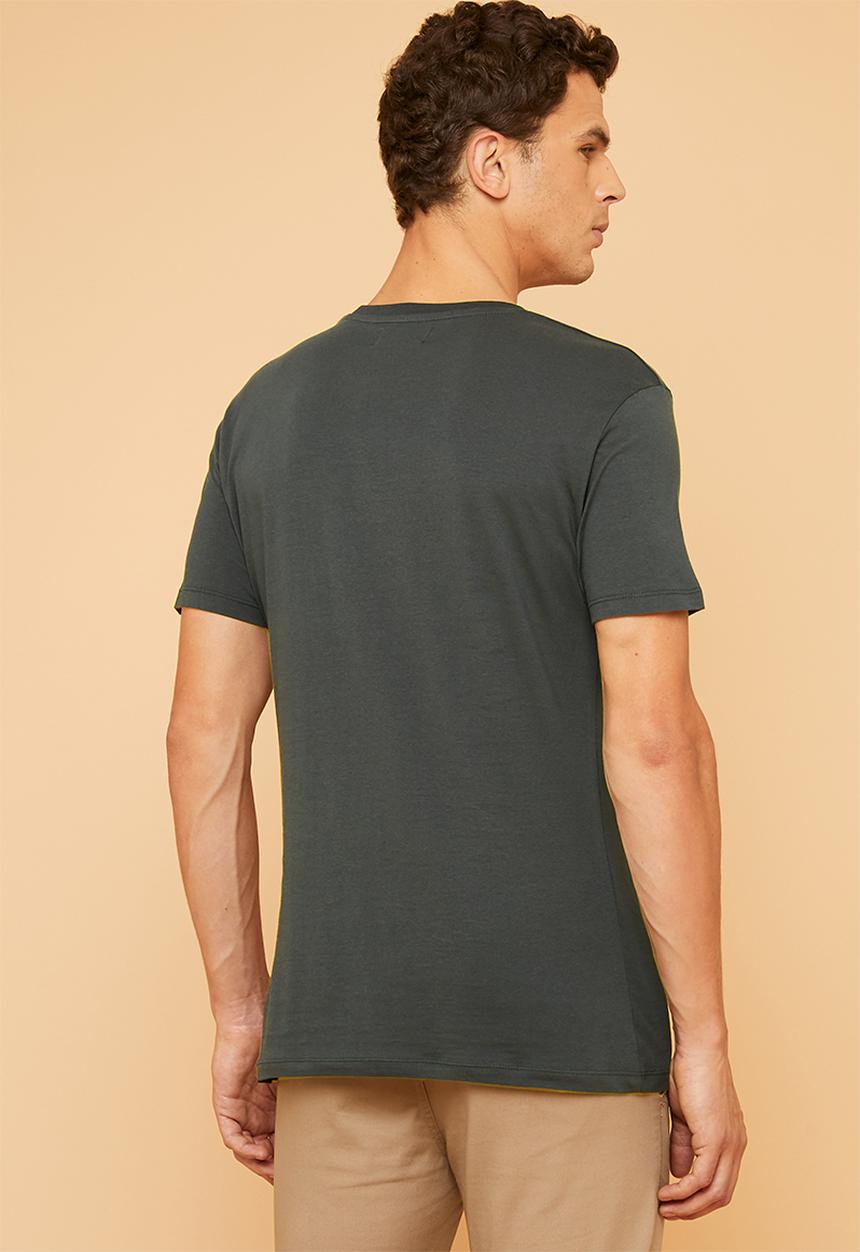 Superbalist - Plain crew neck short sleeve 2 pack tees - charcoal & khaki 
