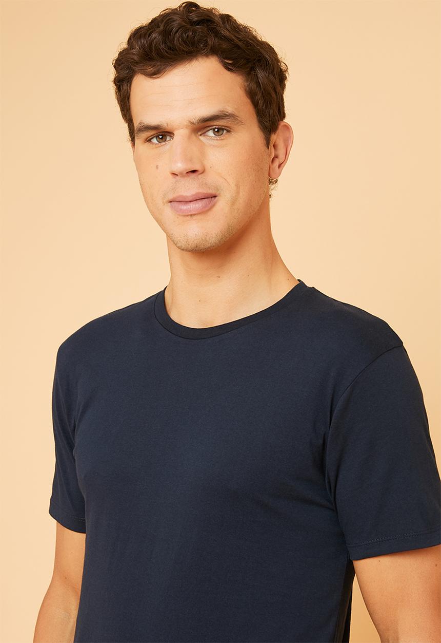 Superbalist - Plain crew neck short sleeve 2 pack tees - navy & green 