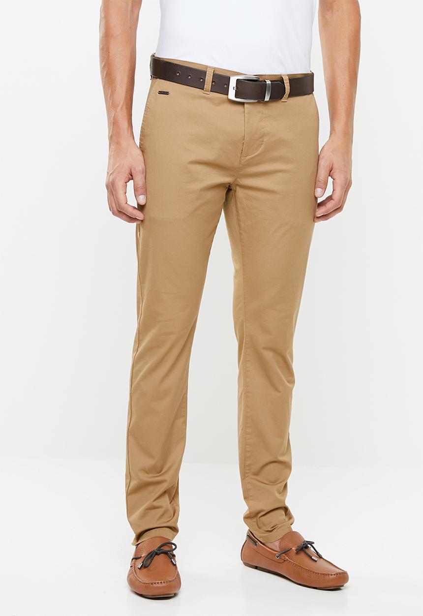GUESS - Fashion chino pants - brown
