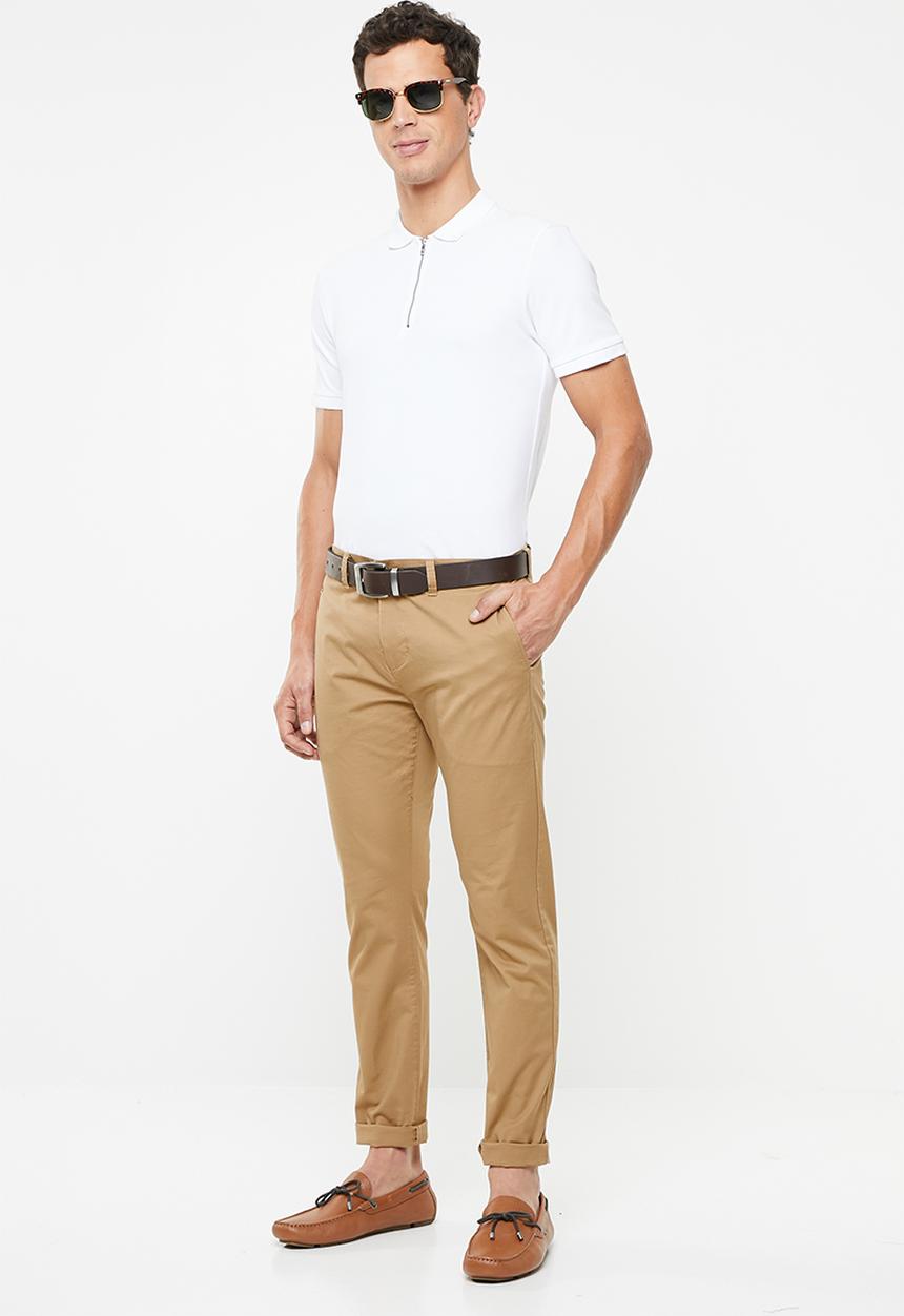 GUESS - Fashion chino pants - brown