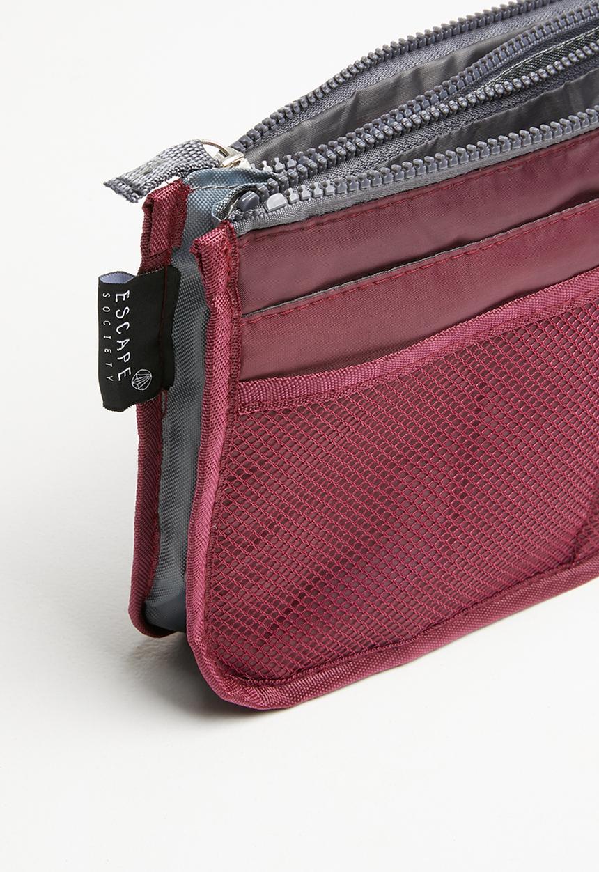 Escape Society - Cosmetic travel organiser - maroon