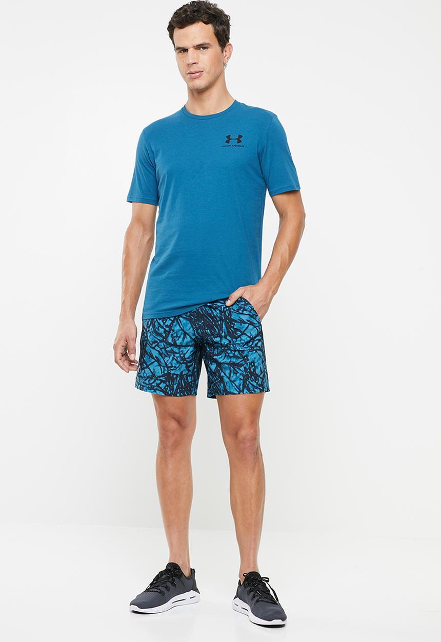 Under Armour - UA inverse box logo tee - blue