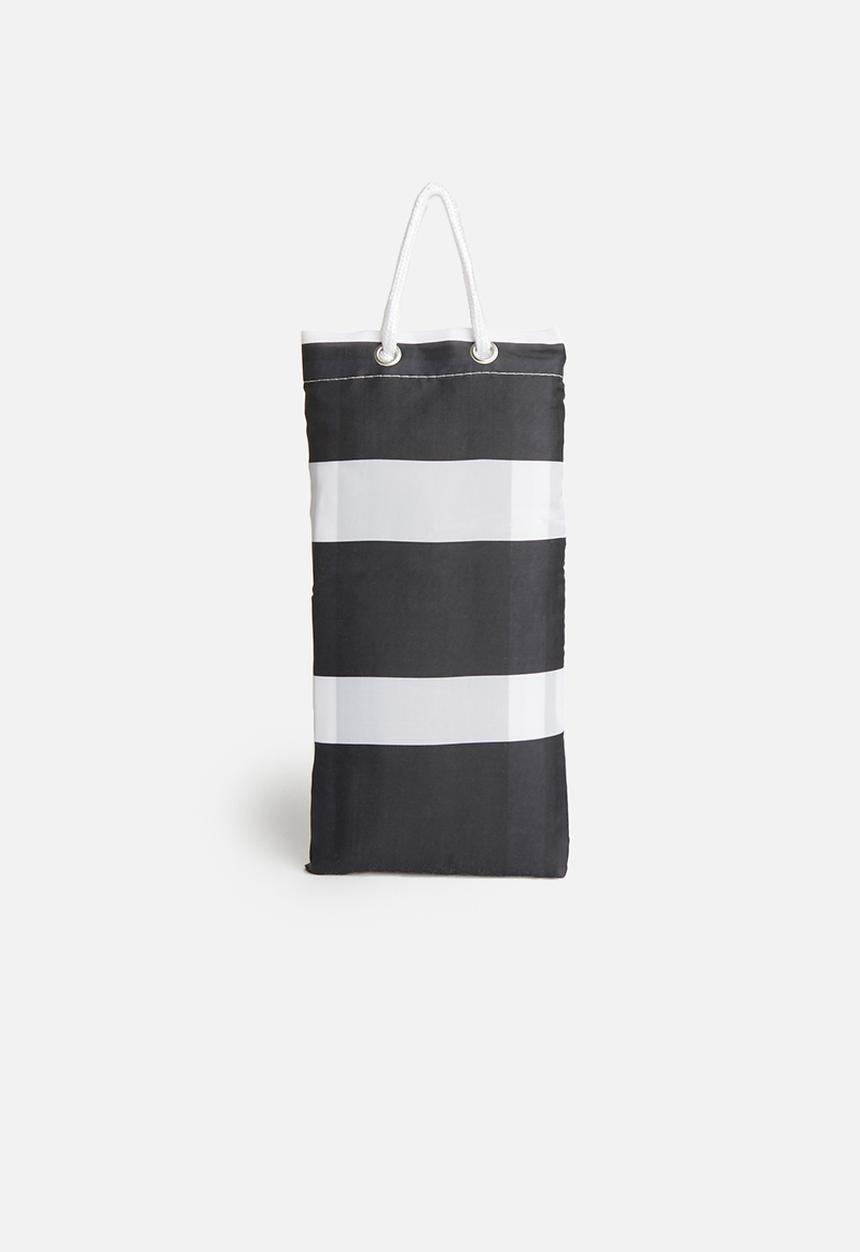 Bathroom Solutions - Striped shower curtain - black/white