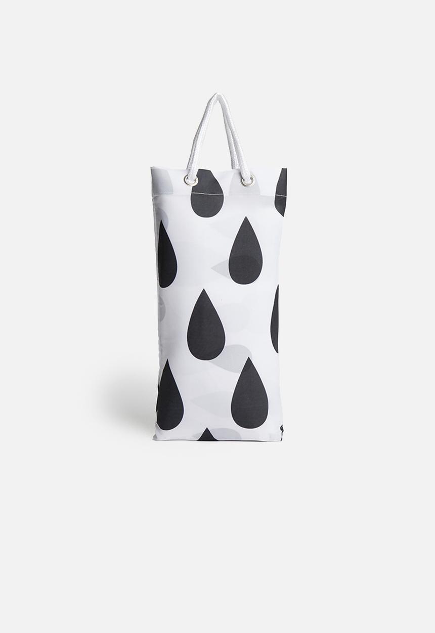 Bathroom Solutions - Teardrops shower curtain - black/white