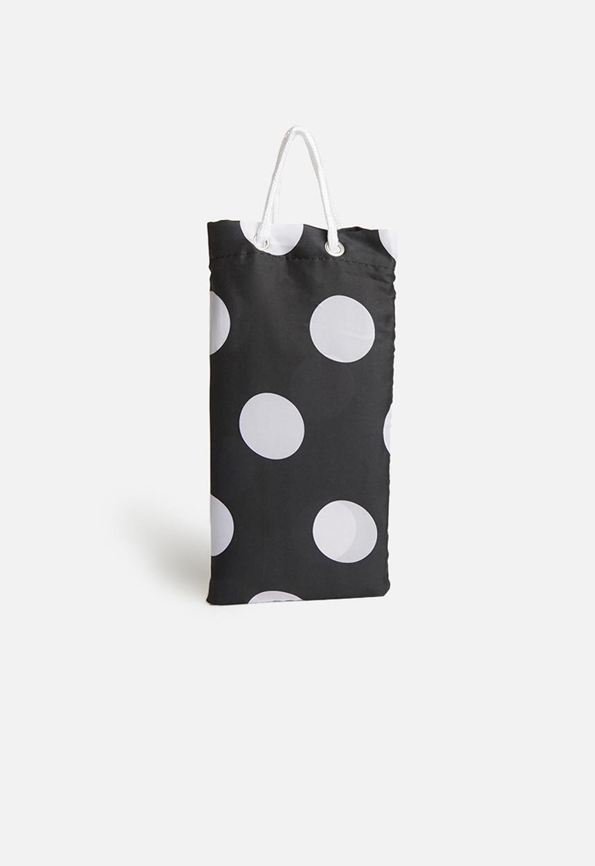 Bathroom Solutions - Polkadot shower curtain - black/white