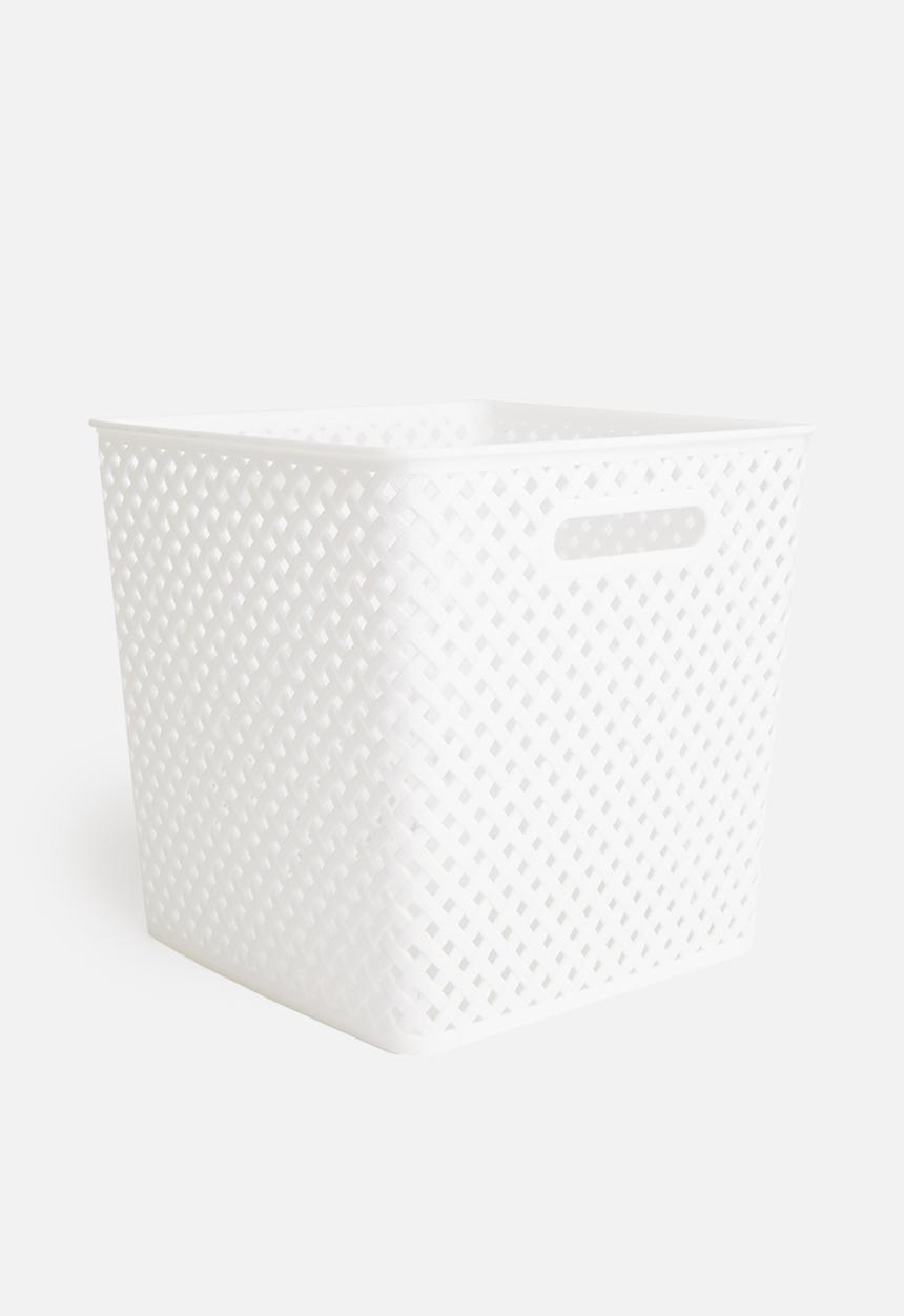 Storage Solutions - Polly storage basket large - white