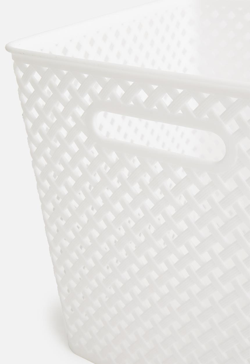Storage Solutions - Polly storage basket large - white