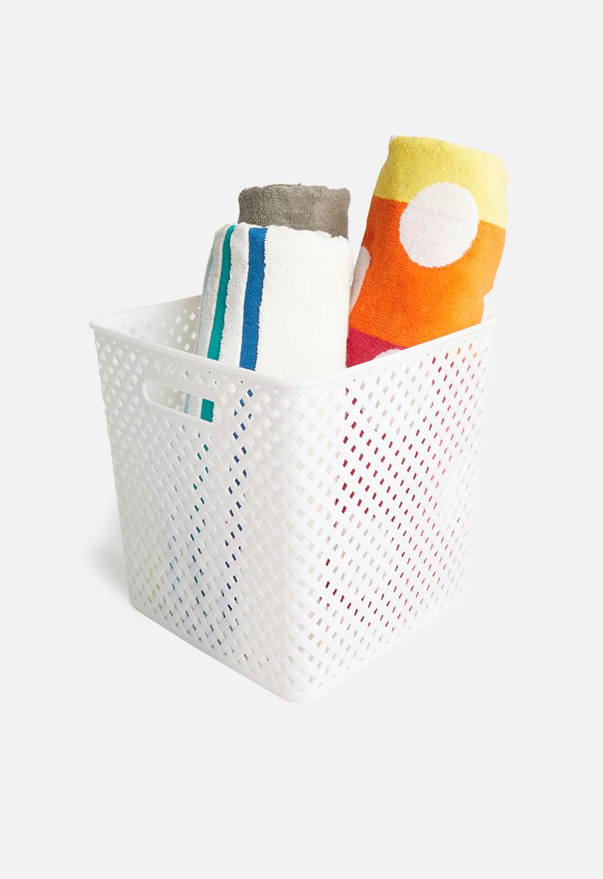 Storage Solutions - Polly storage basket large - white