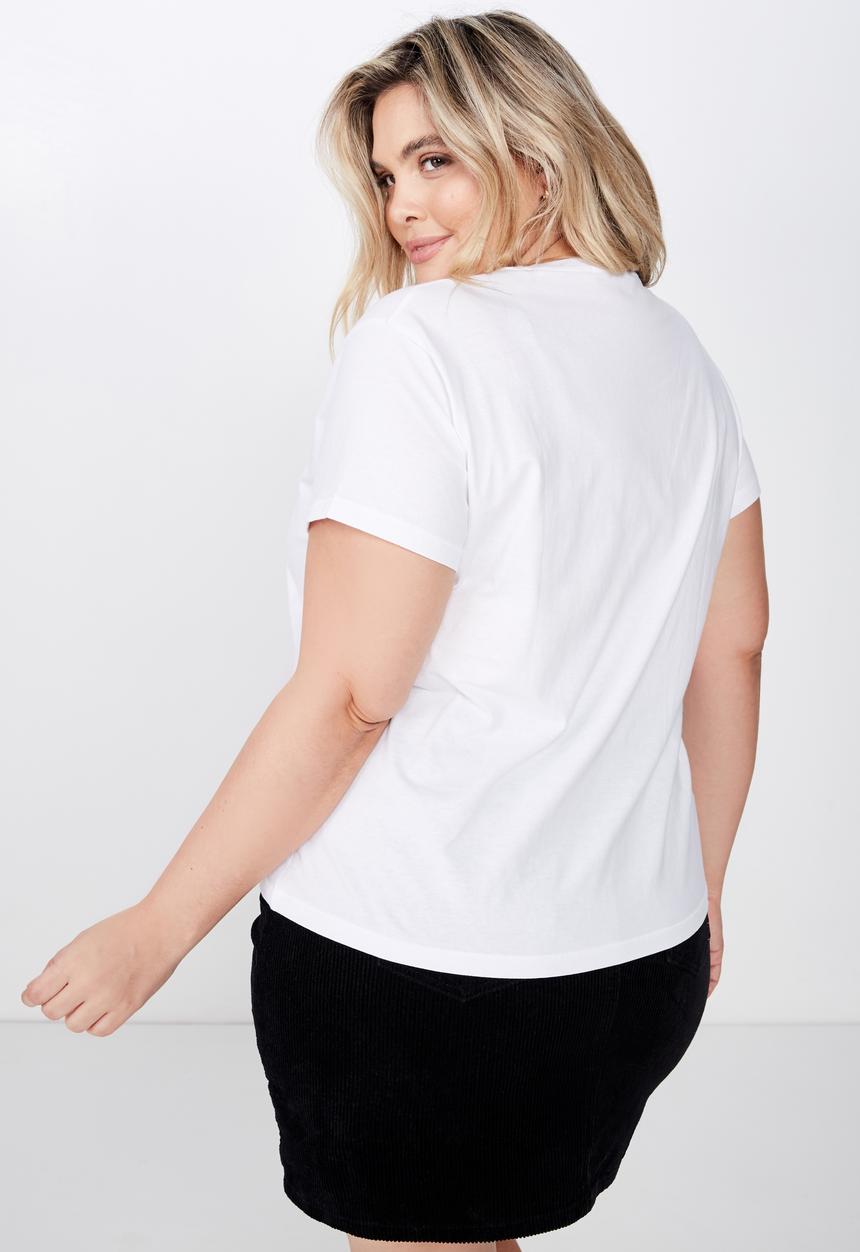 Cotton On - Curve graphic tee - white