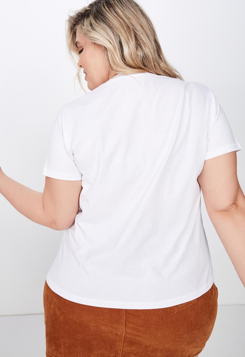 Cotton On - Curve graphic tee - white