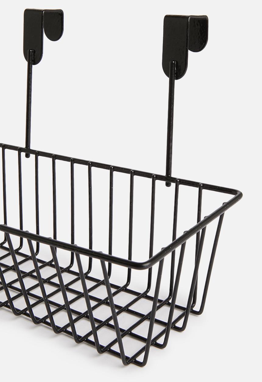 Storage Solutions - Hook & hang storage basket - black