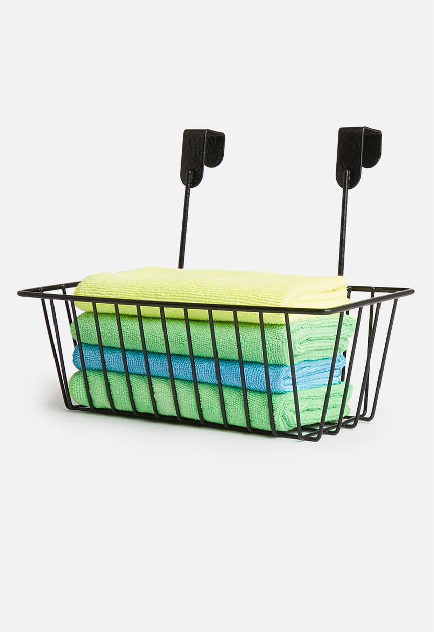 Storage Solutions - Hook & hang storage basket - black