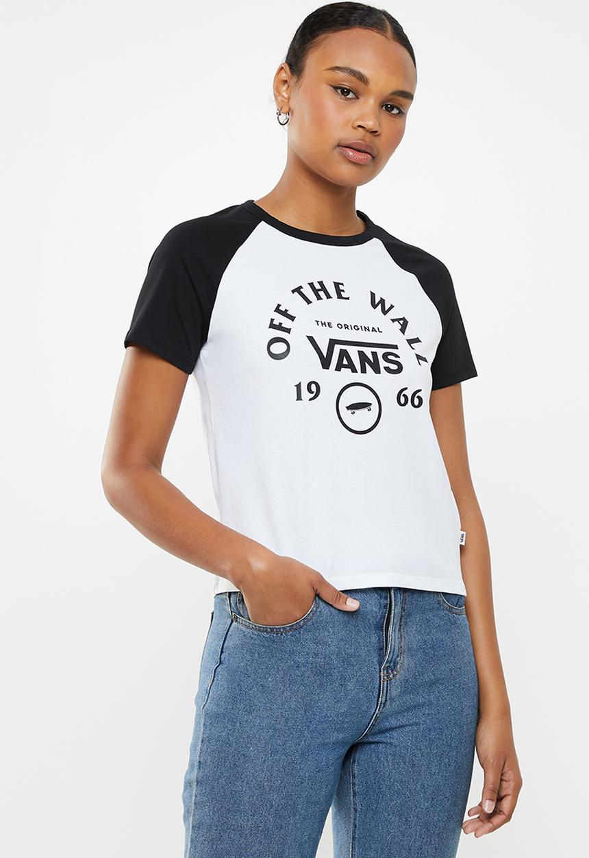 Vans - Attendance ringer raglan - white & black