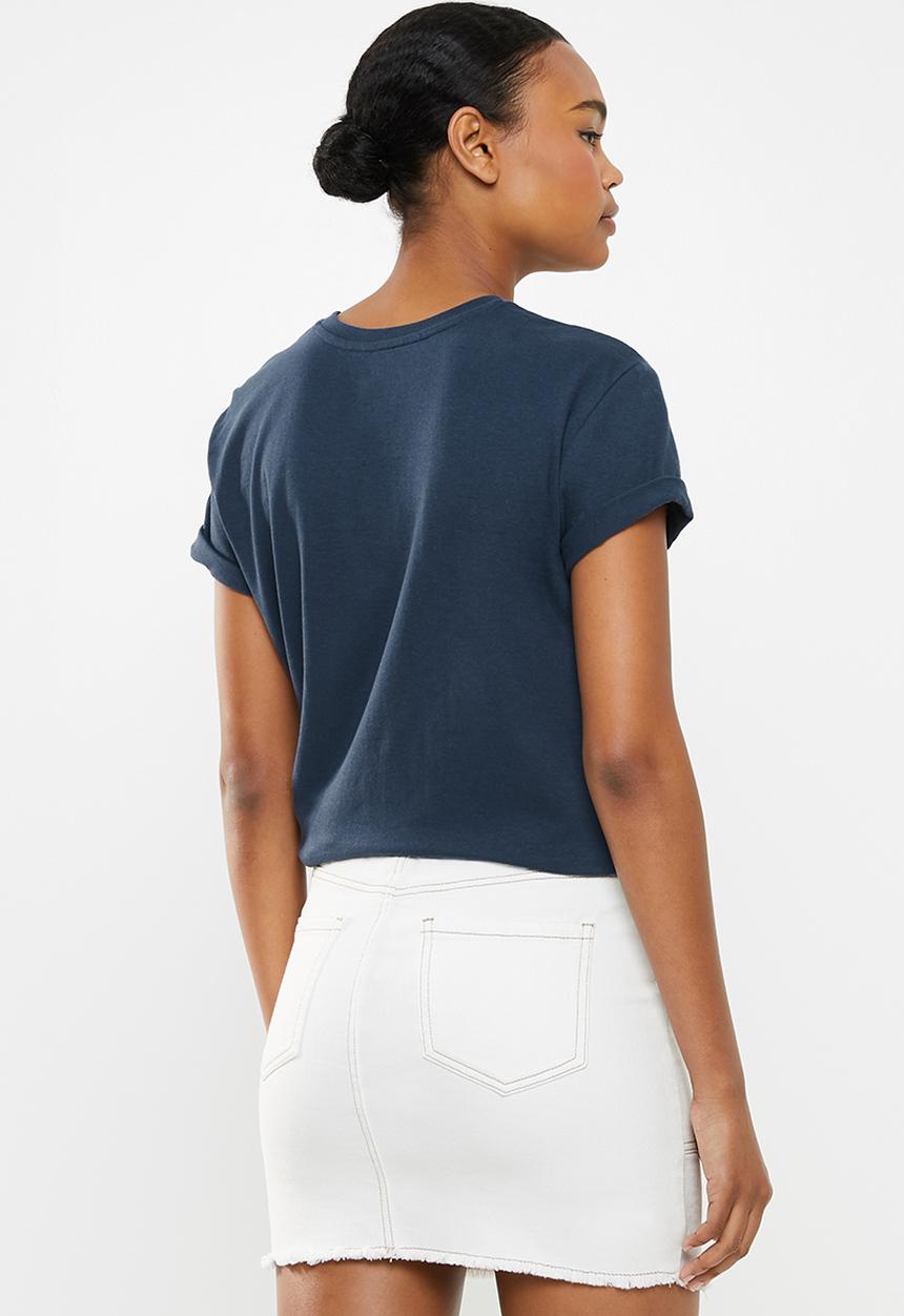 Cotton On - Classic slogan T-shirt paris - navy 