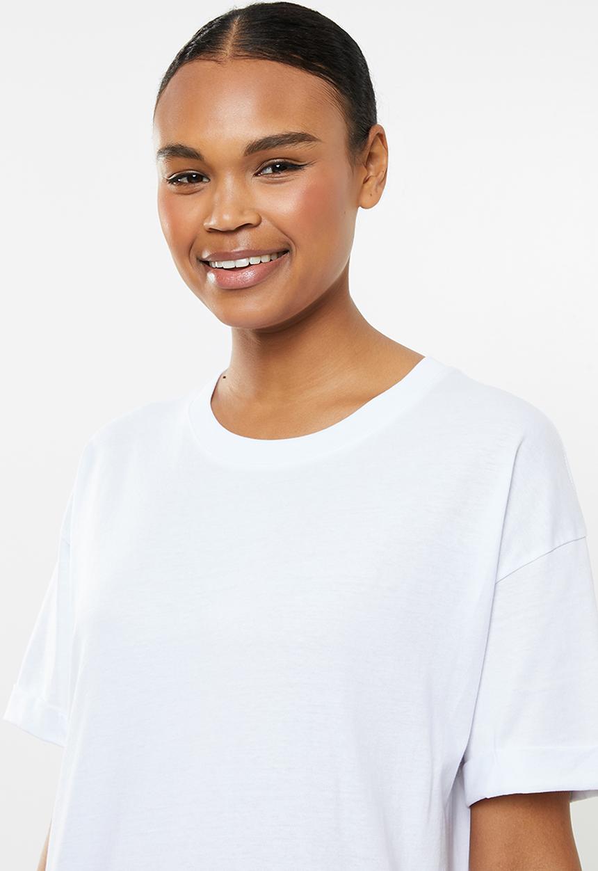 Cotton On - The relaxed boyfriend tee - white