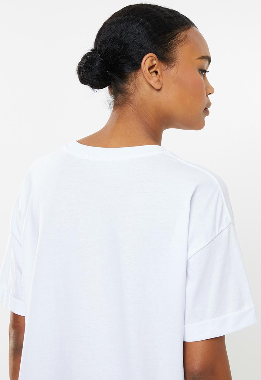 Cotton On - The relaxed boyfriend tee - white