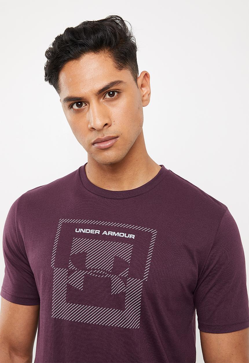 Under Armour - Under Armour inverse box logo tee - purple