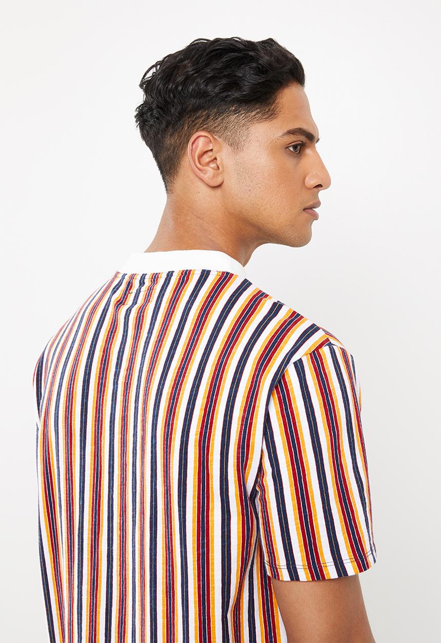 GUESS - Short sleeve oxford stripe  crew - multi