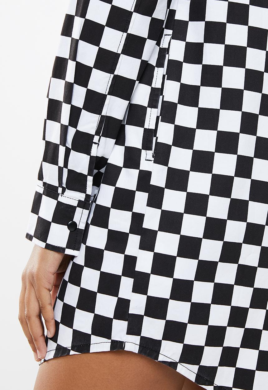 Vans - Broadway ii check dress - black & white