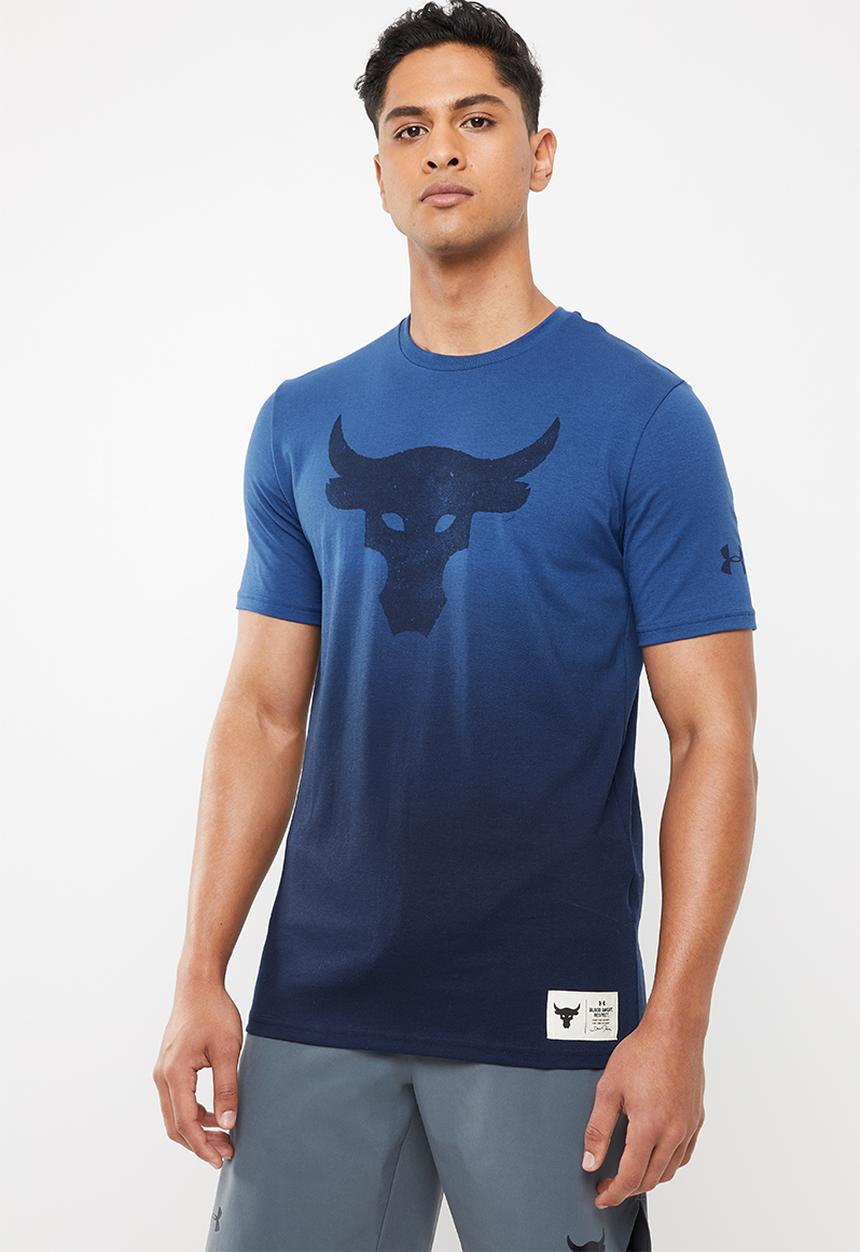 Under Armour - Project Rock bull graphic short sleeve tee - blue