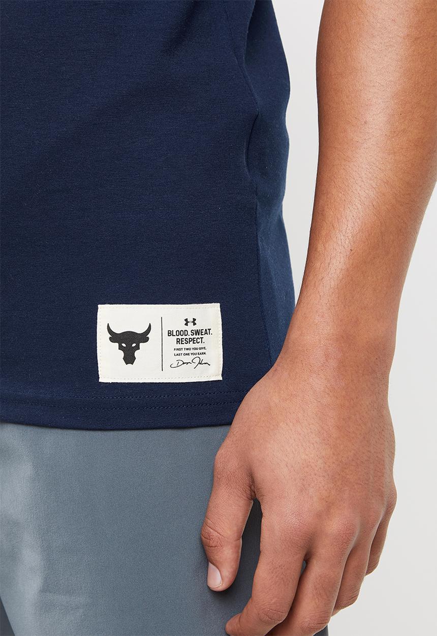 Under Armour - Project Rock bull graphic short sleeve tee - blue