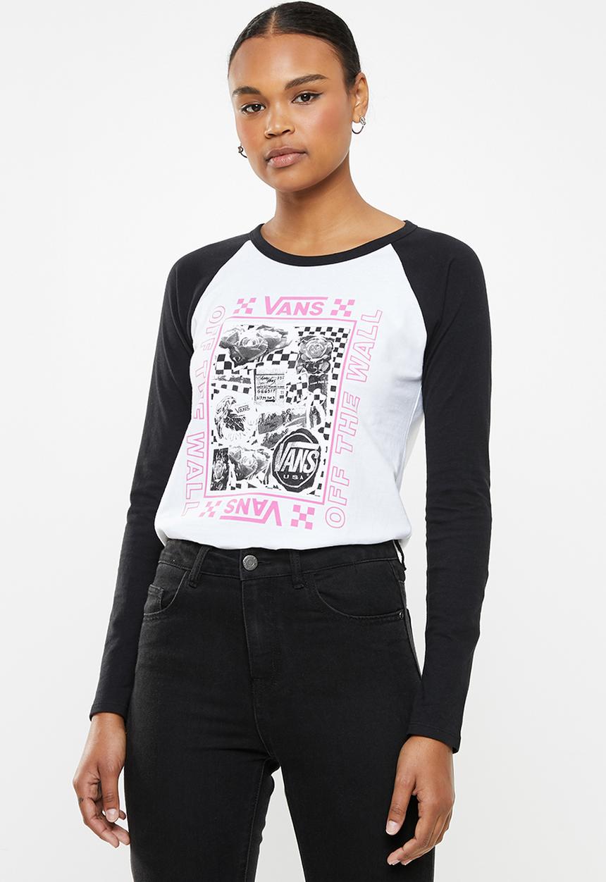 Vans - Sting long sleeve raglan - white & black