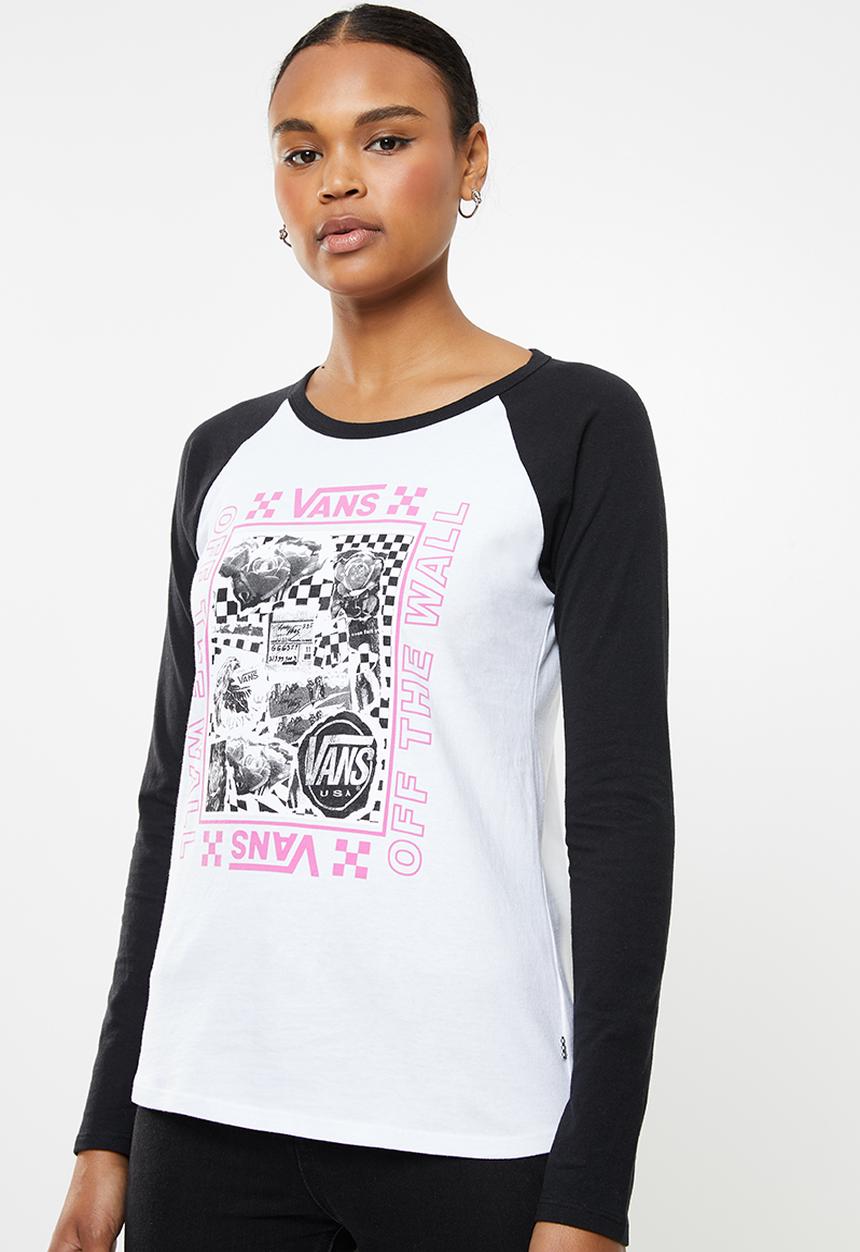 Vans - Sting long sleeve raglan - white & black
