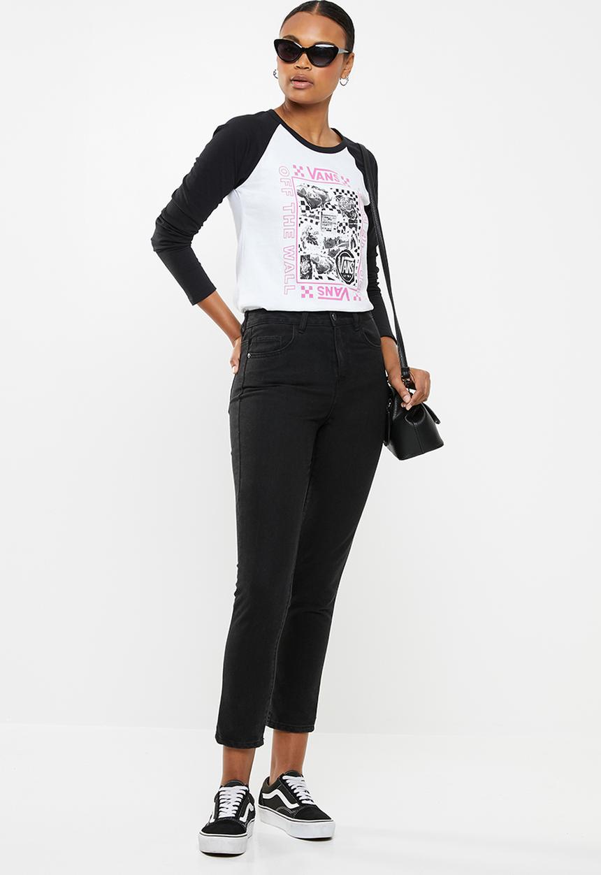 Vans - Sting long sleeve raglan - white & black