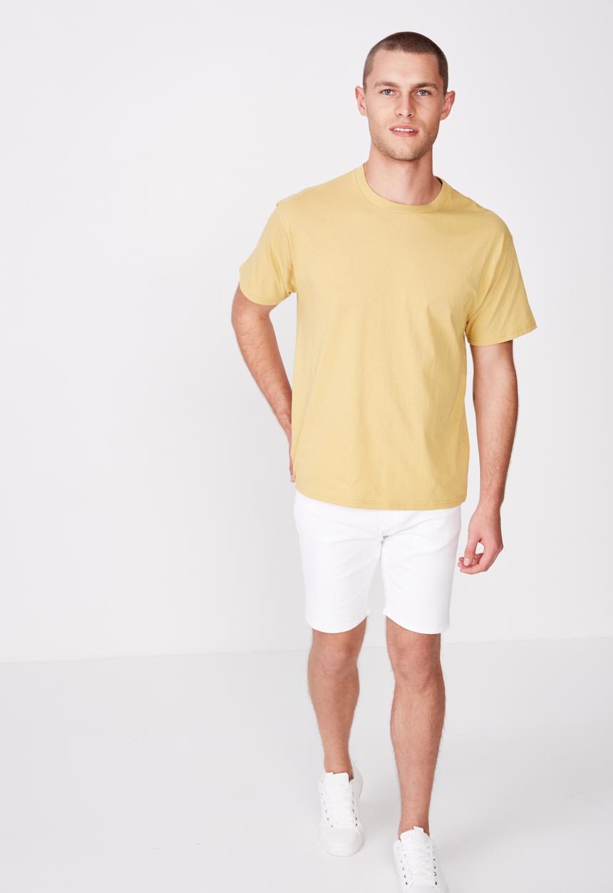 Cotton On - Essential skate tee - yellow