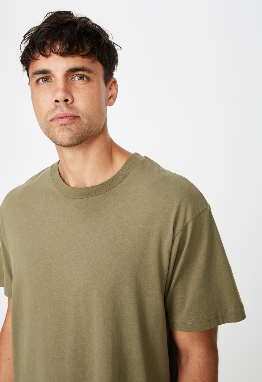 Cotton On - Essential skate tee - khaki