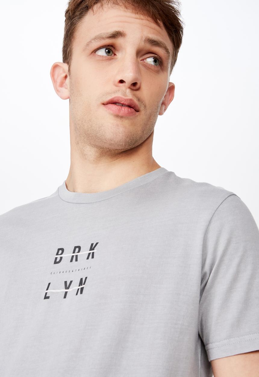 Cotton On - Longline scoop hem tee - grey
