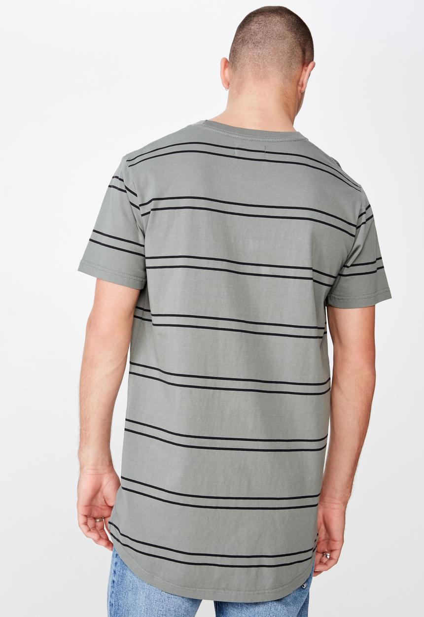 Cotton On - Longline scoop hem tee - grey