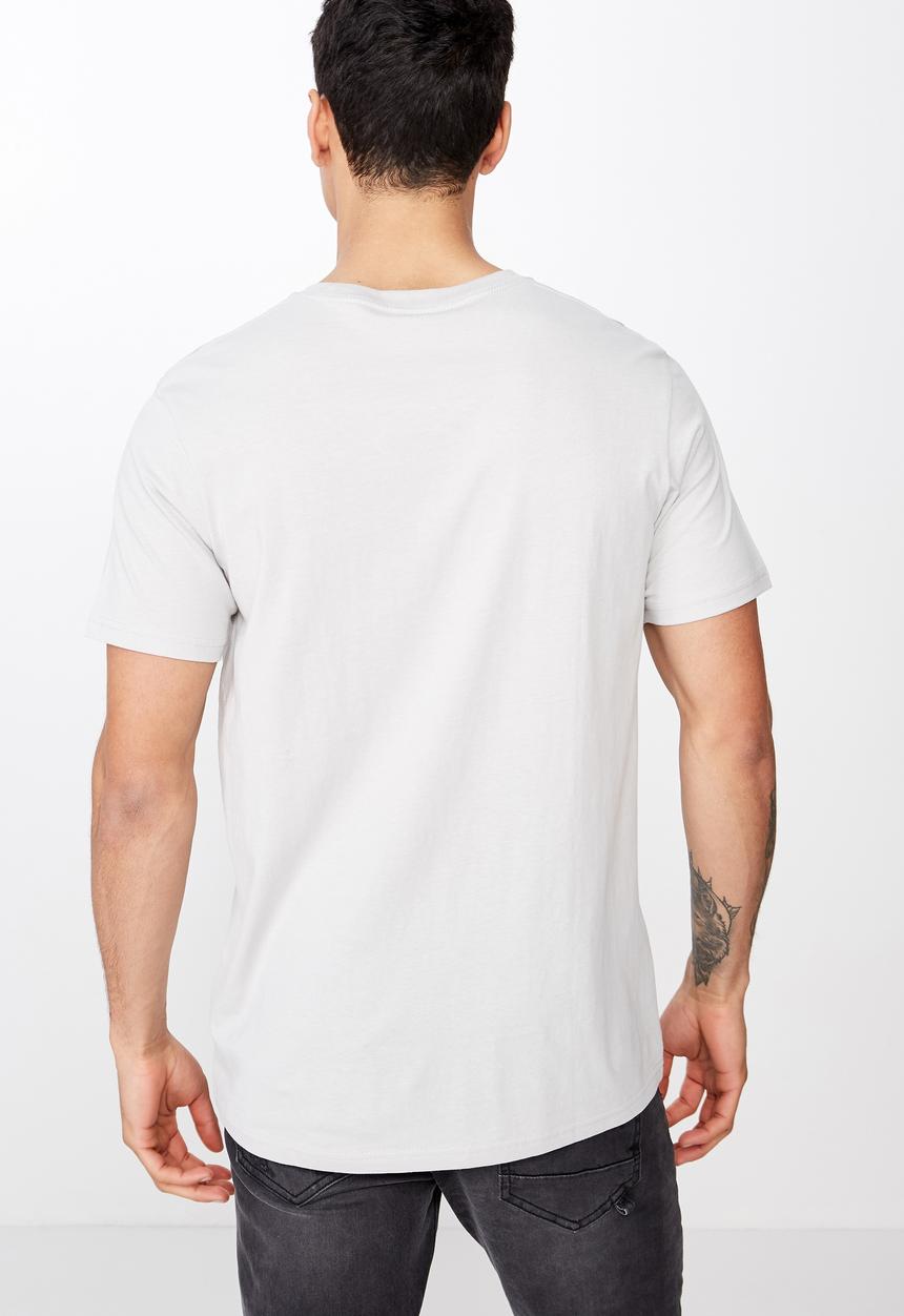 Cotton On - Tbar text T-shirt - grey