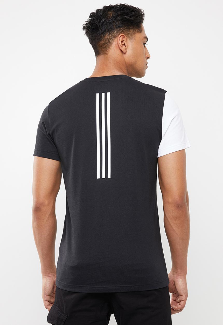 adidas Performance - Short sleeve tee - black & white 