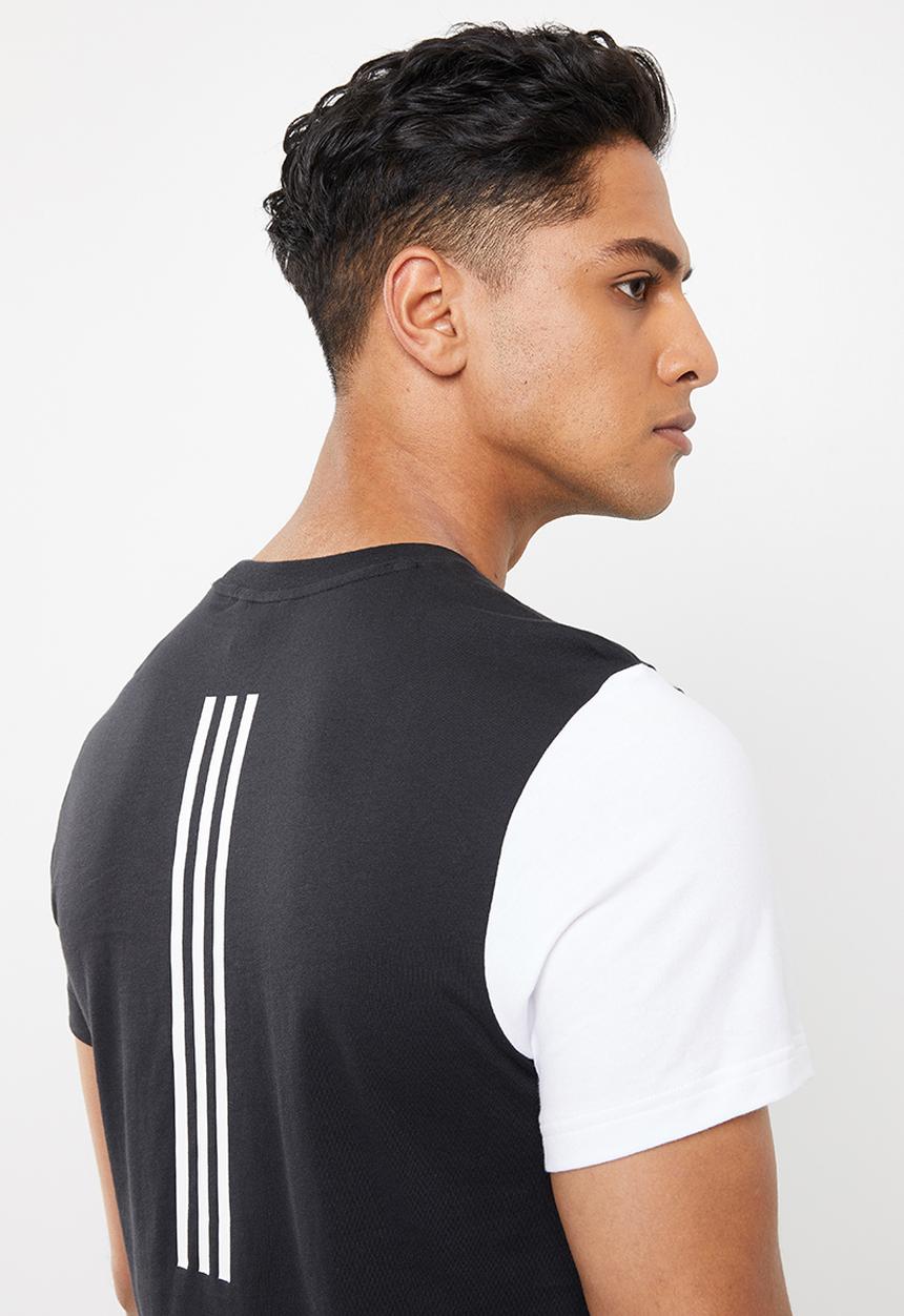 adidas Performance - Short sleeve tee - black & white 